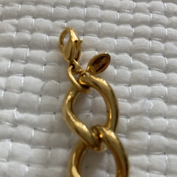 Monet gold bracelet large classic link great to make a charm bracelet - Picture 3 of 6